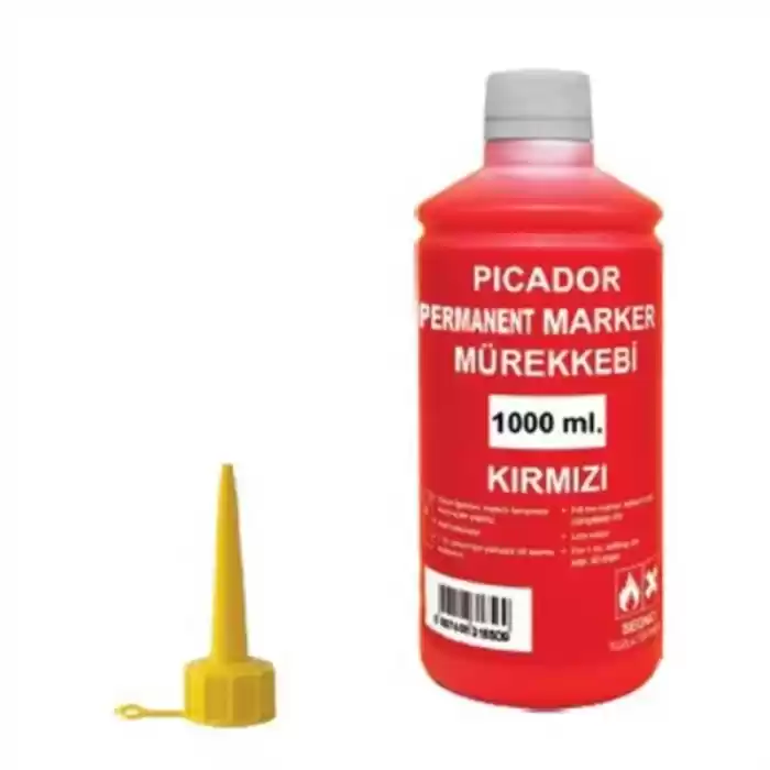 Picador Permanent Mürekkep Kırmızı 1 Kg Kb040