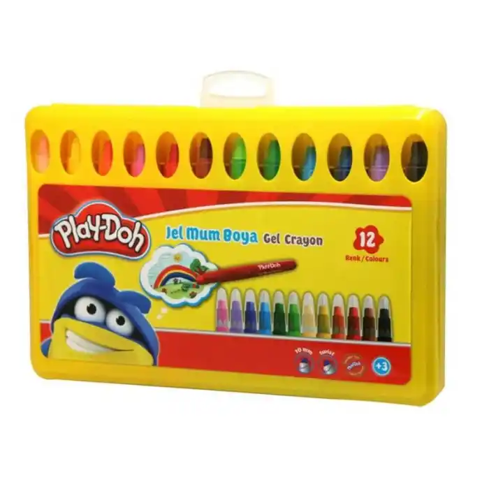 Play-doh 12 Renk Jel Crayon Mum Boya Cr014