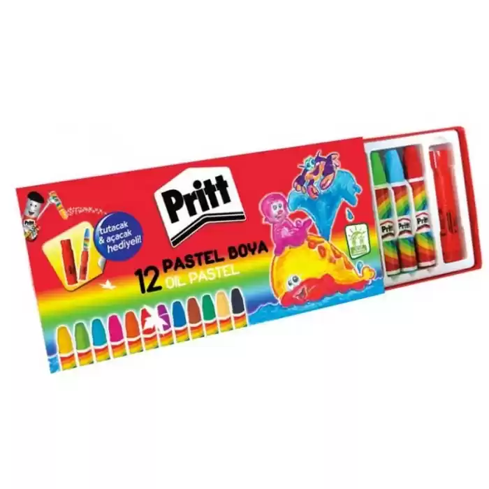 PRİTT 12 RENK PASTEL KARTON KUTU 1048061