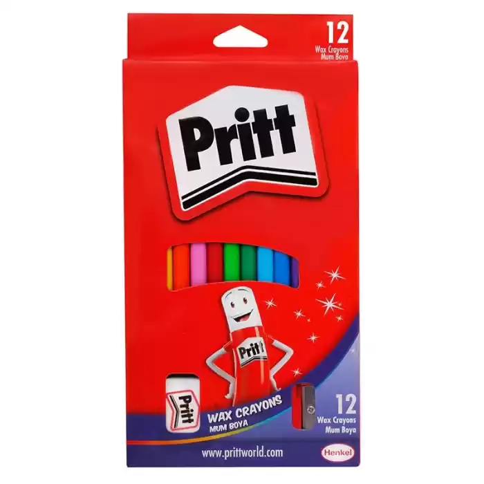 Pritt 12 Renk Silinebilir Mum Boya 1433960