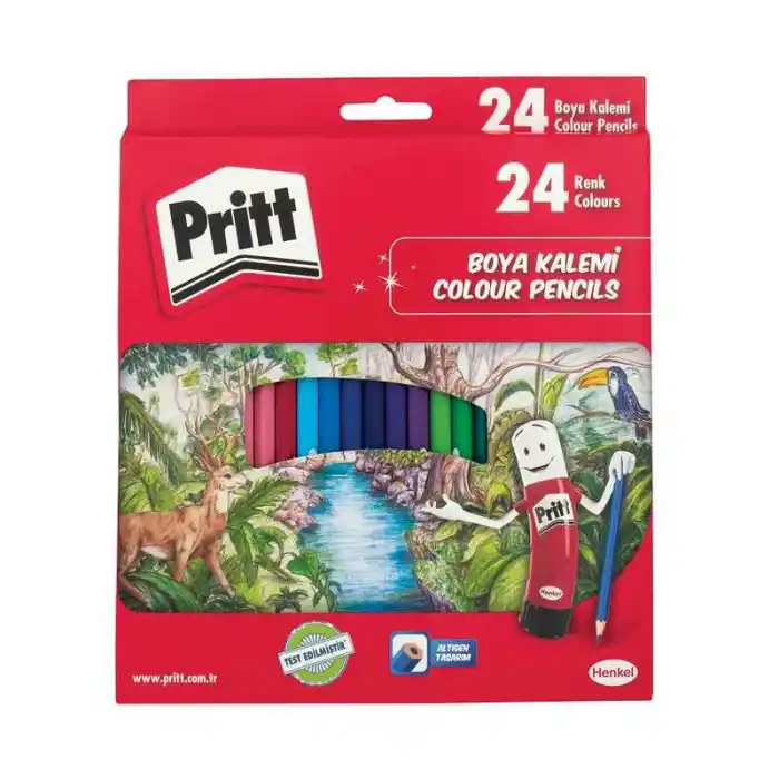 PRİTT 24 RENK KURU BOYA TAM BOY 1221351
