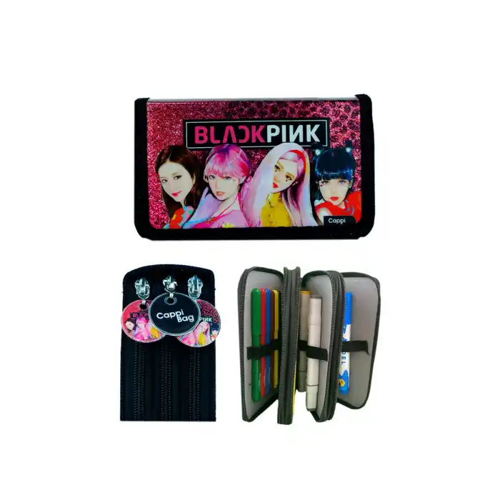 PVC HOLOGRAM FRAKANSLI 3 BÖLMELİ ORGANİZER KALEMLİK