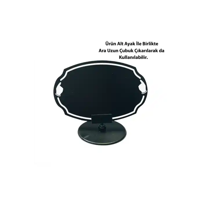 PVC Malzeme Yaz-Sil Ayaklı Elips Şeklinde Fiyat Etiketi 5 li Pk.