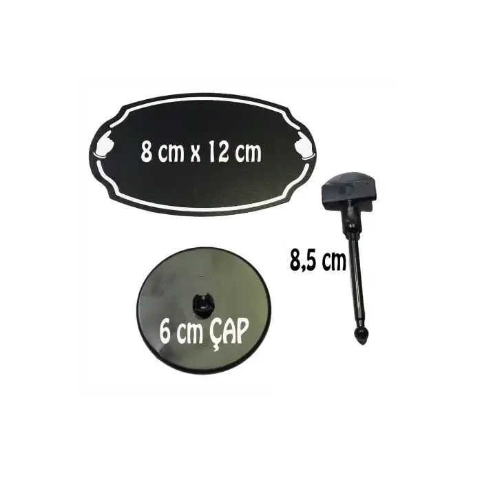 PVC Malzeme Yaz-Sil Ayaklı Elips Şeklinde Fiyat Etiketi 5 li Pk.