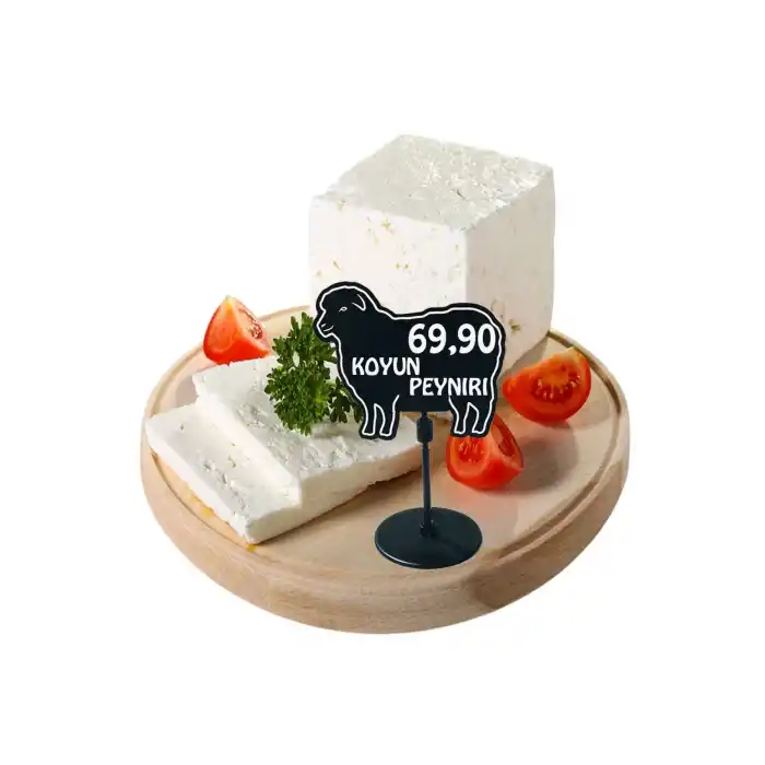PVC Yaz Sil Ayaklı Etiket Tutuculu Kuzu / Koyun Fiyat Etiketi 10 lu Pk.