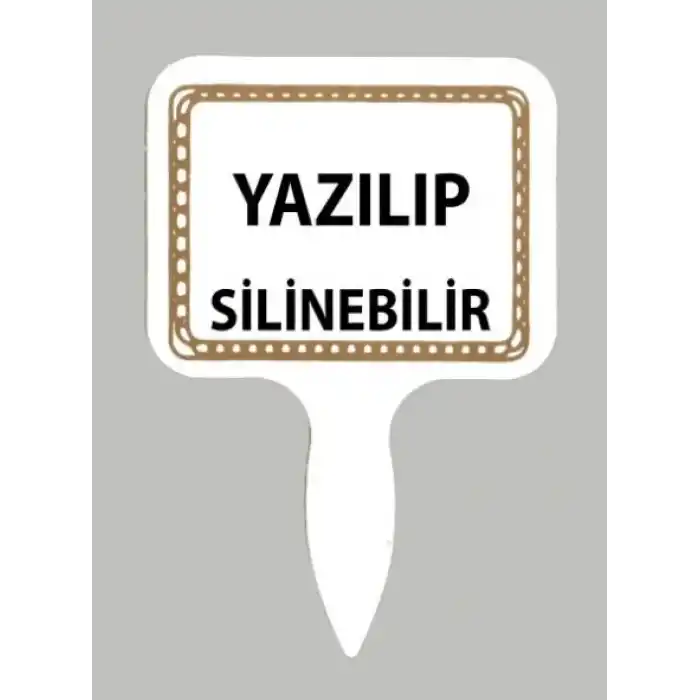 PVC Yaz-Sil Tatlıcı Baharat Kuruyemişci Fiyat Etiketi 20 li Pk