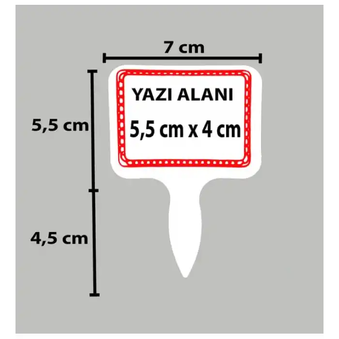 PVC Yaz-Sil Tatlıcı Baharat Kuruyemişci Fiyat Etiketi 20 li Pk