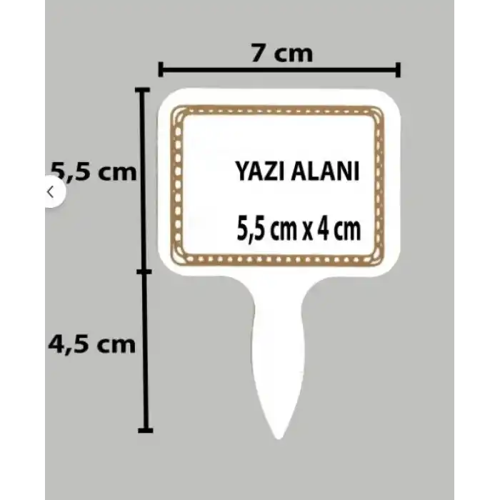 PVC Yaz-Sil Tatlıcı Baharat Kuruyemişci Fiyat Etiketi 20 li Pk