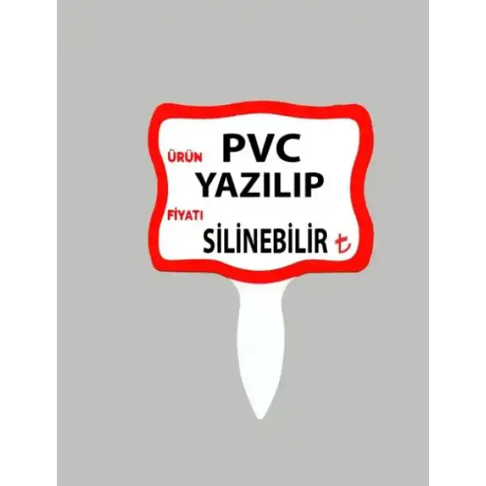 PVC Yaz-Sil Tatlıcı Baharat Kuruyemişci Fiyat Etiketi 20 li Pk
