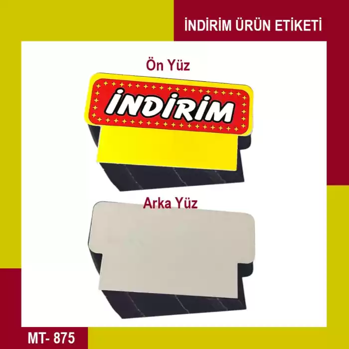 Raf Önü İndirim Etiketi Karton 50 Adet