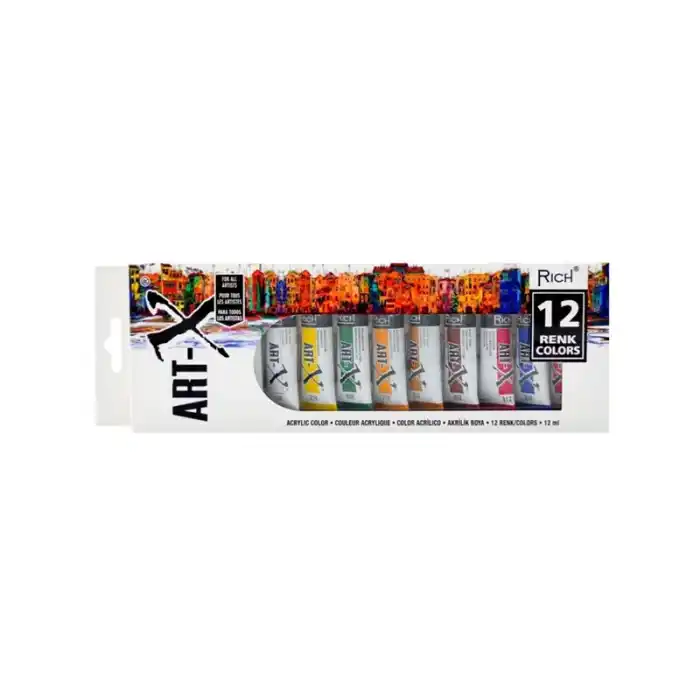 RICH 11412 ART-X 12 RENK AKRİLİK TÜP 12 ML 07521