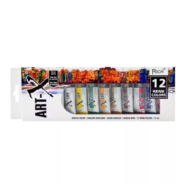 RICH 11412 ART-X 12 RENK AKRİLİK TÜP 12 ML 07521