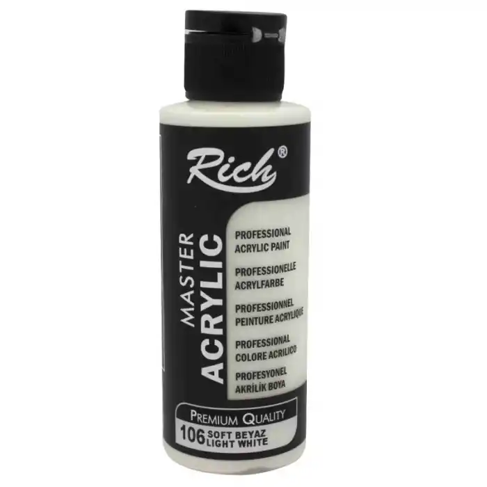Rıch Akrilik Boya 106 Soft Beyaz 120 Cc