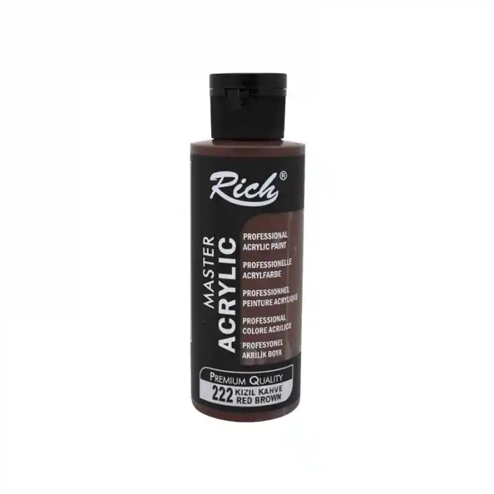 RICH AKRİLİK BOYA 222 KIZIL KAHVE 120 CC