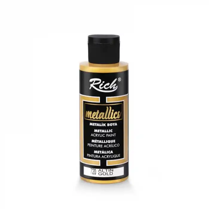 RICH METALİK AKRİLİK BOYA 03956 ALTIN 120 CC
