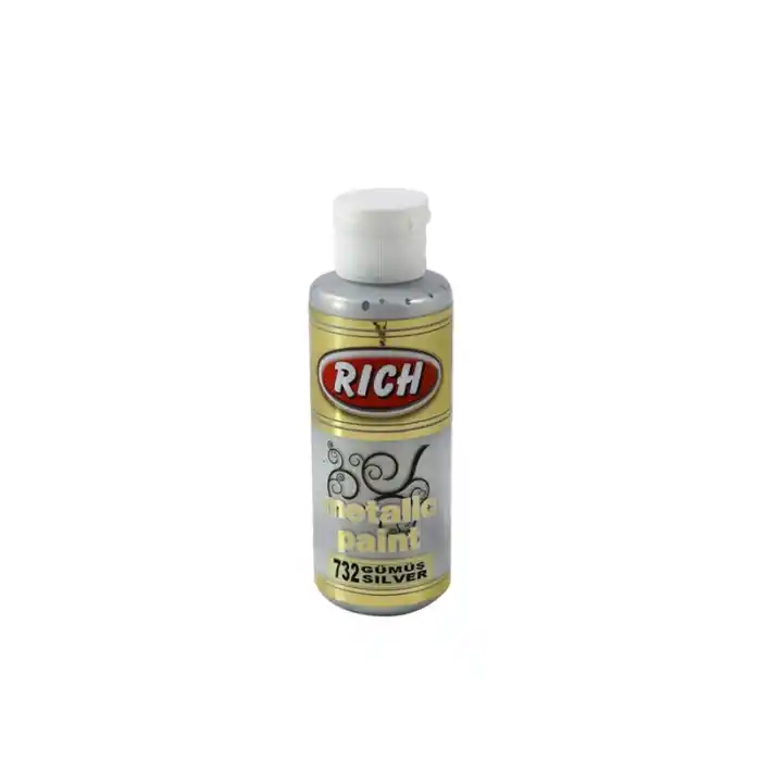 Rıch Metalik Akrilik Boya 03962 Gümüş 120 Cc
