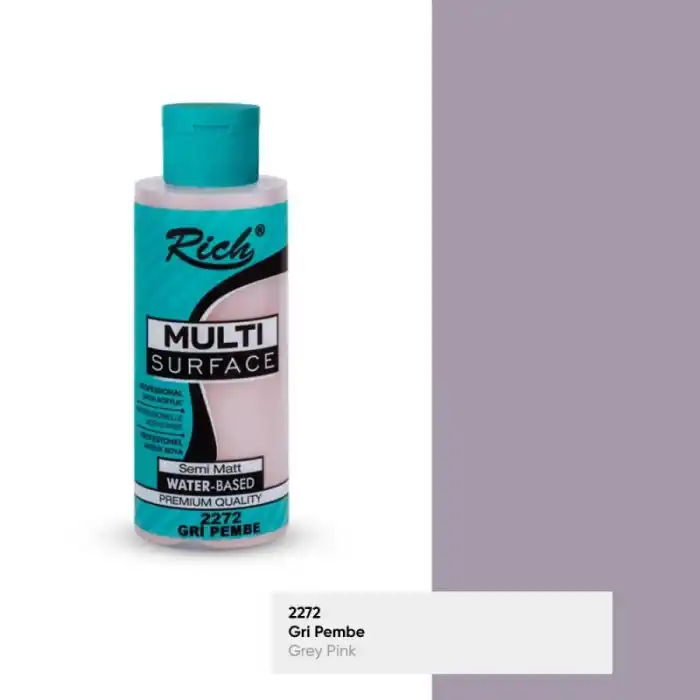 Rıch Multi Akrilik Boya 2272 Gri Pembe 120 Cc