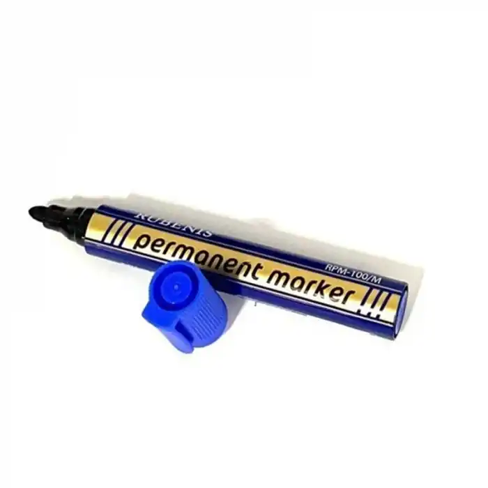 RUBENIS YUVARLAK UÇ PERMANENT MARKER MAVİ RPM-100M