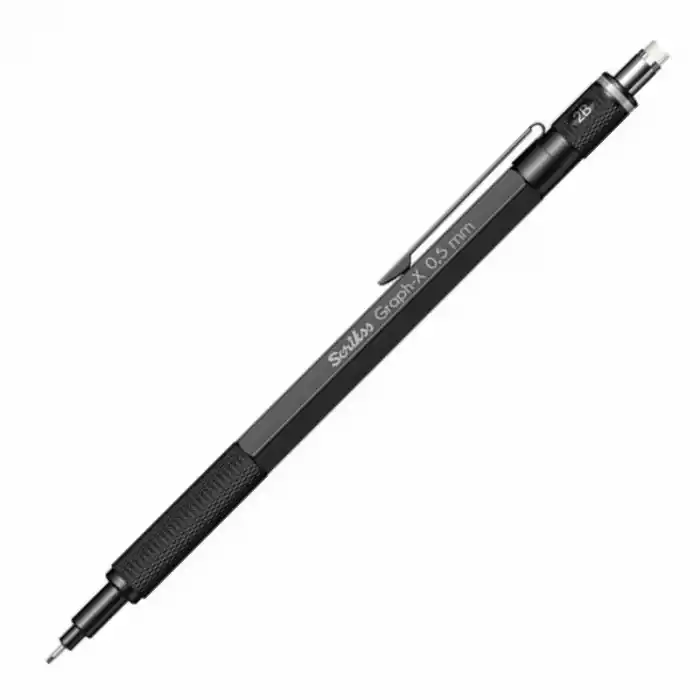 Scrikss Graph-x Mat Siyah Metal 0.5 Versatil Kalem