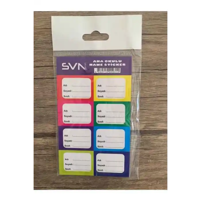 SEVEN ANAOKULU ETİKETİ 10 LU SVN-104
