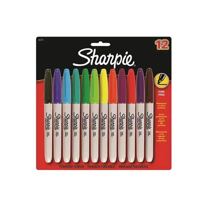 Sharpıe 12 Li Fıne Permanent Markör Karışık 986052