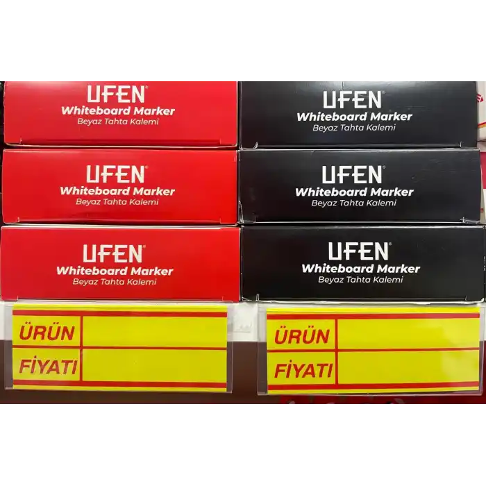 Silinebilir Pvc Market Raf Arası Fiyat Etiketi 3,8x10 cm 50 Adet