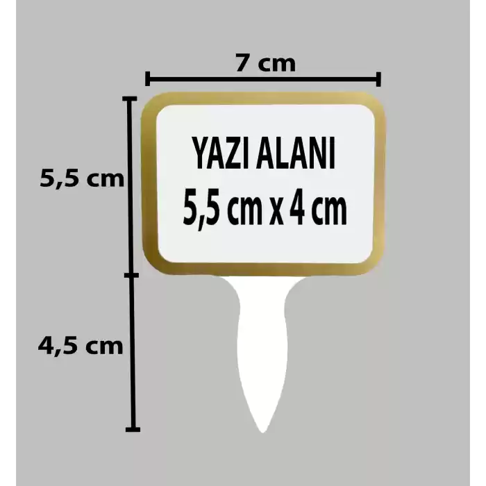 Silinebilir PVC Tatlıcı Baharat Kuruyemişci Mini Fiyat Etiketi 20li Pk.