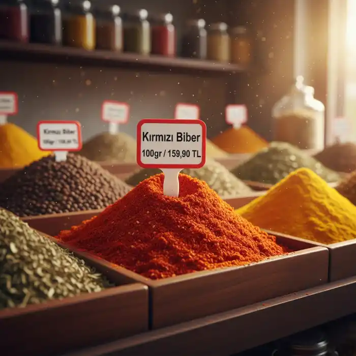 Silinebilir PVC Tatlıcı Baharat Kuruyemişci Mini Fiyat Etiketi 20 li Pk