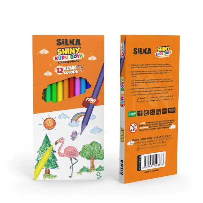 Silka Art.86 Shıny 12 Renk Tam Boy Kuru Boya Kl2-hs12-12