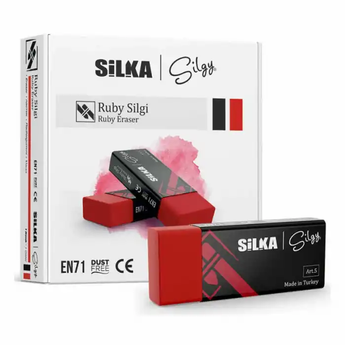 Silka Ruby Kırmızı Silgi 20 Li Kt Art5