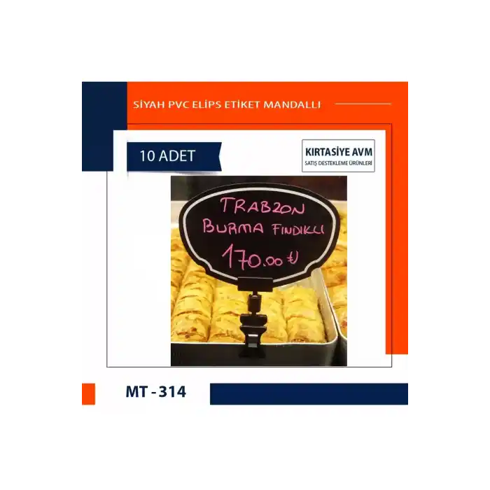 Siyah Pvc Fiyat Etiketleri Silinebilir, Yazılabilir,Ayarlanabilir Mandallı Pvc Levha,8cmx12cm