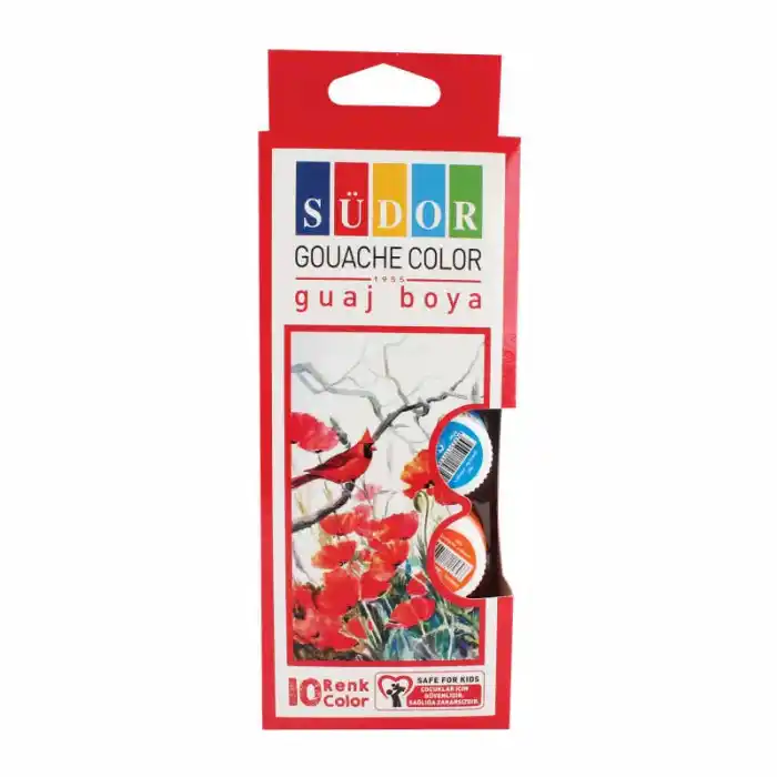 Südor 10 Renk Guaj Boya Şişe 15 Ml Sd522