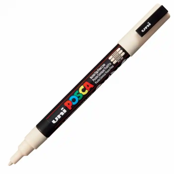 Uni-ball Pc-3m Posca Su Bazlı Marker Bej 0.9