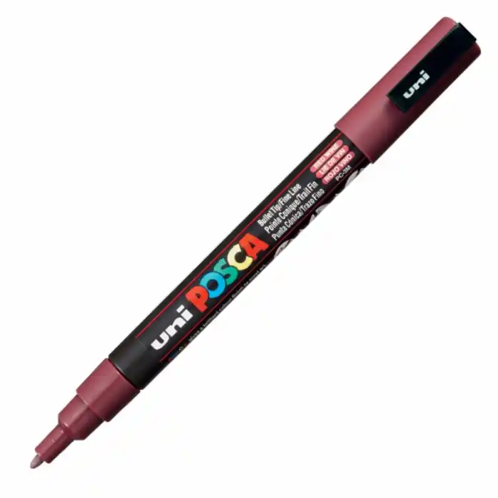 Uni-ball Pc-3m Posca Su Bazlı Marker Ş.kırmızı 0.9