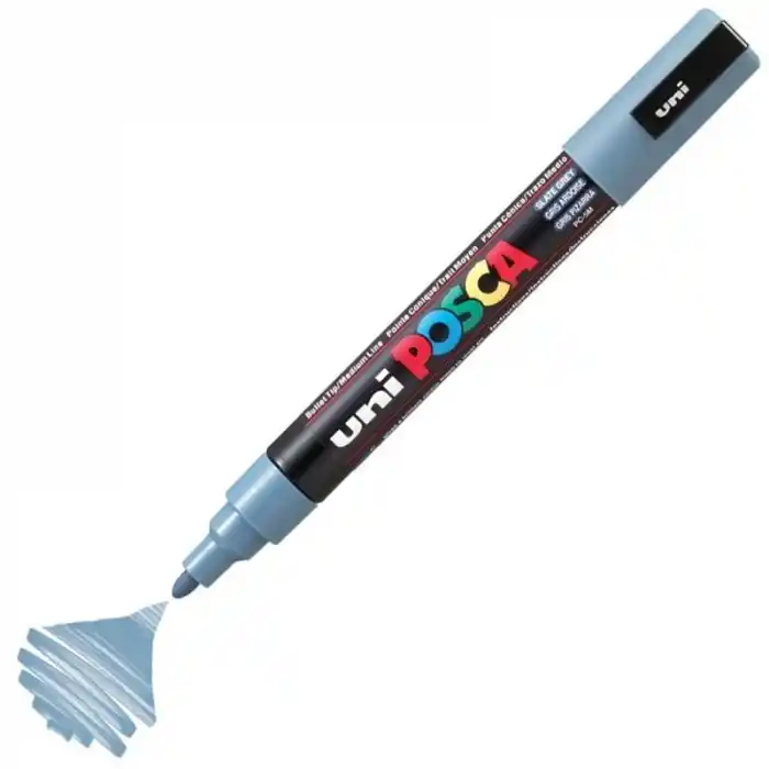 Uni-ball Pc-5m-posca Su Bazlı Marker Kurşun Gri 1.8