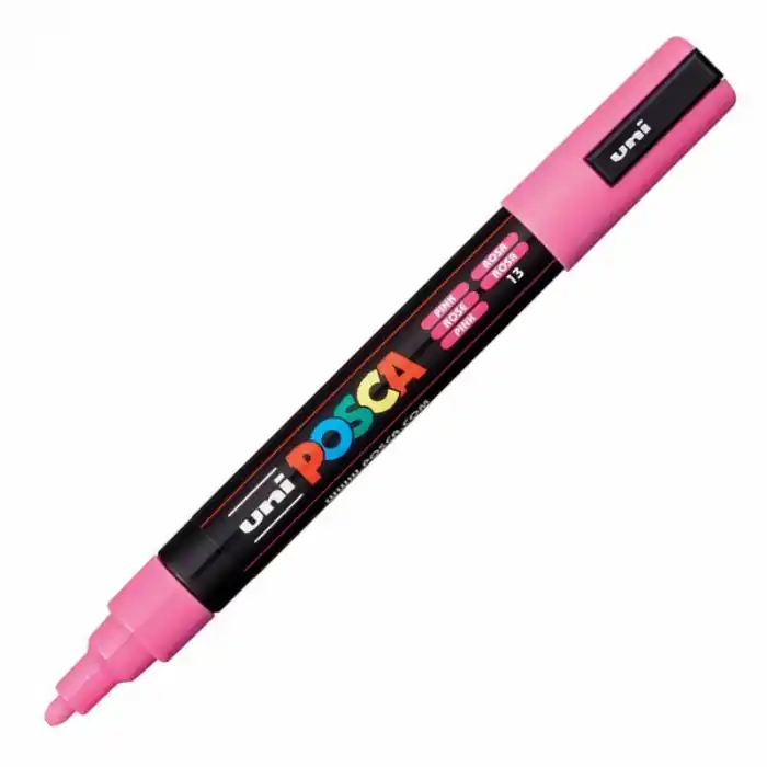 Uni-ball Pc-5m-posca Su Bazlı Marker Pembe 1.8