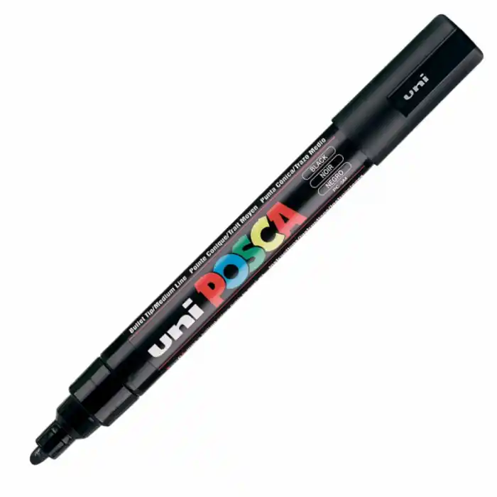 Uni-ball Pc-5m-posca Su Bazlı Marker Siyah 1.8