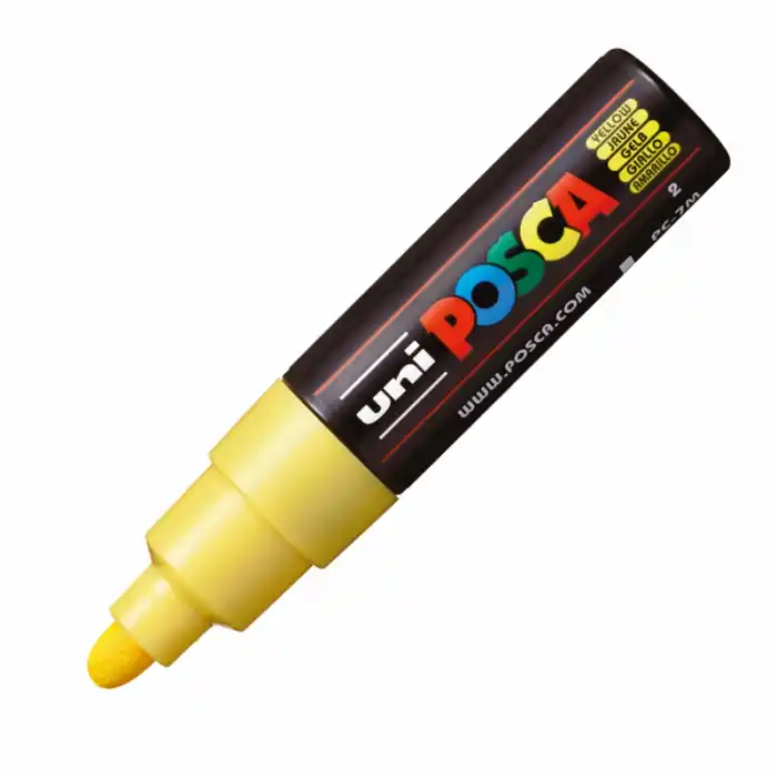 Uni-ball Pc-7m -posca Su Bazlı Marker Sarı 4,5-5,5