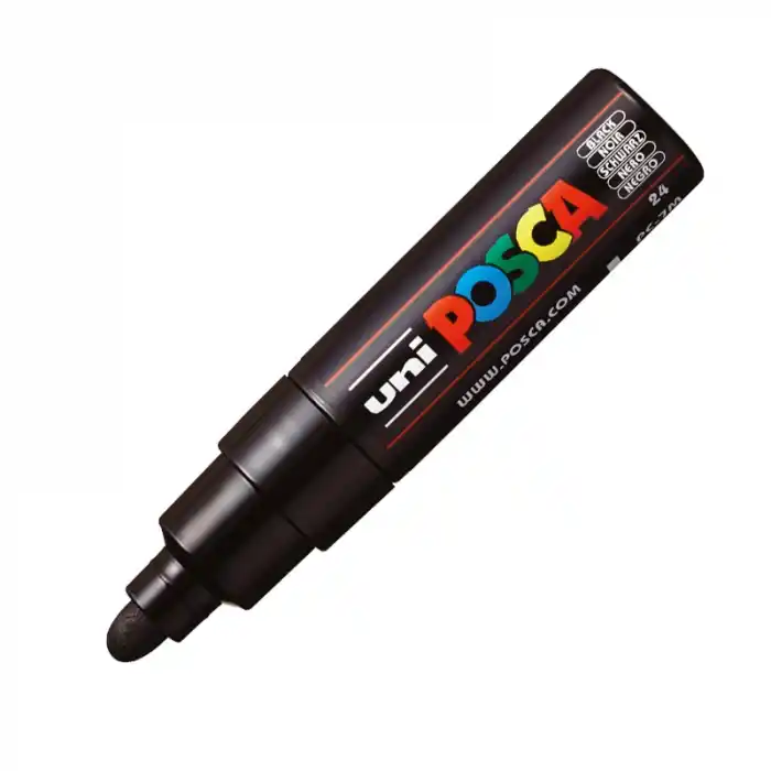 Uni-ball Pc-7m -posca Su Bazlı Marker Siyah 4,5-5,5