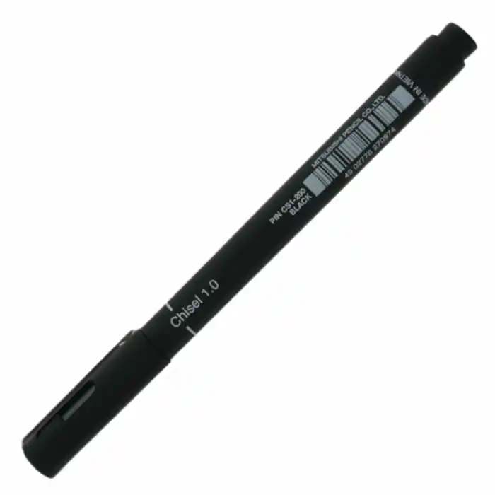 Uni-ball Pın Cs1-200 Siyah Cs1 Fıne Lıne Kesik Uç