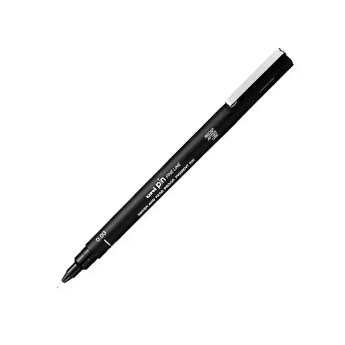 Uni-ball Pın003-200 Fınelıne Siyah Çizim Kalemi