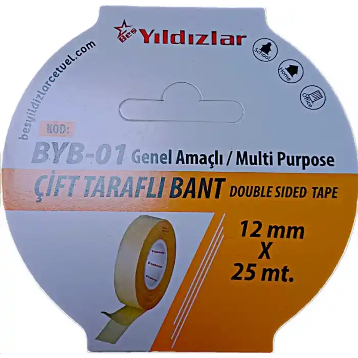 Yıldızlar 12x25 Çift Taraflı Bant Byb-01