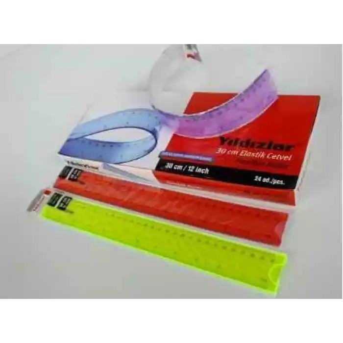 Yıldızlar 30 Cm. Elastik Cetvel Kod.146