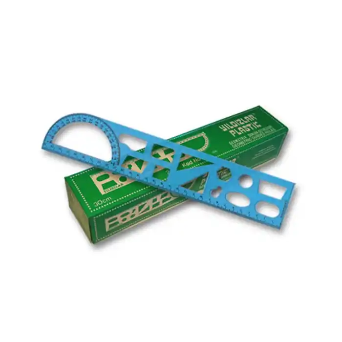 Yıldızlar 30 Cm. Geometrik Şablon Cetvel Kod.006