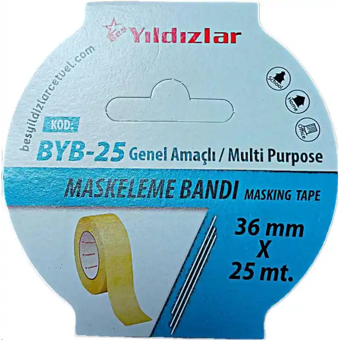 Yıldızlar 36x25 Maskeleme Bantı Byb-25