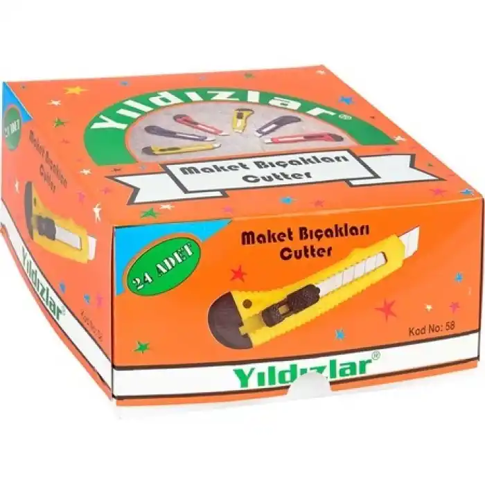 Yıldızlar Maket Bıçağı Büyük No:4 Kod.058