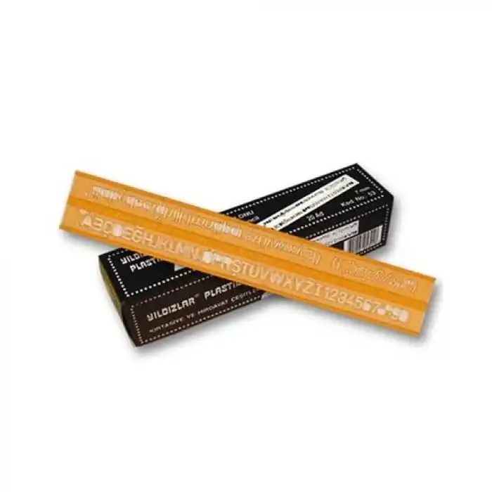 Yıldızlar Teknik Yazı Şablonu 7 Mm. Kod.053