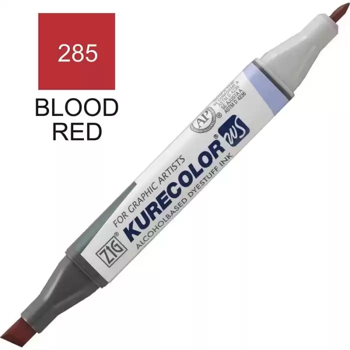 Zig 285 Blood Red Kurecolor Rütuş Kalemi (çift Uçlu) Kc-3000