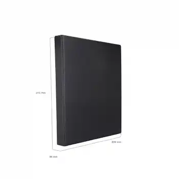 2K 227 SİYAH A4 3 CM 4 HALKALI PVC KLASÖR