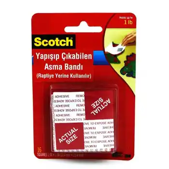 3M 108 SCOTCH ÇİFT TARAFLI YAPIŞIP ÇIKABİLEN BANT